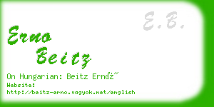 erno beitz business card